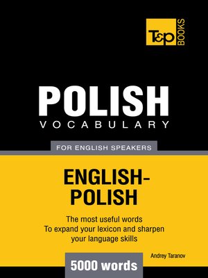 cover image of Polish Vocabulary for English Speakers